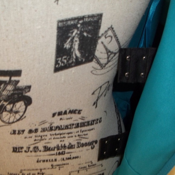 PEACOCK SLEEVELESS DRESS WITH MATCHING JACKET MOB/PARTY DRESS SIZE 14 - Picture 7 of 8